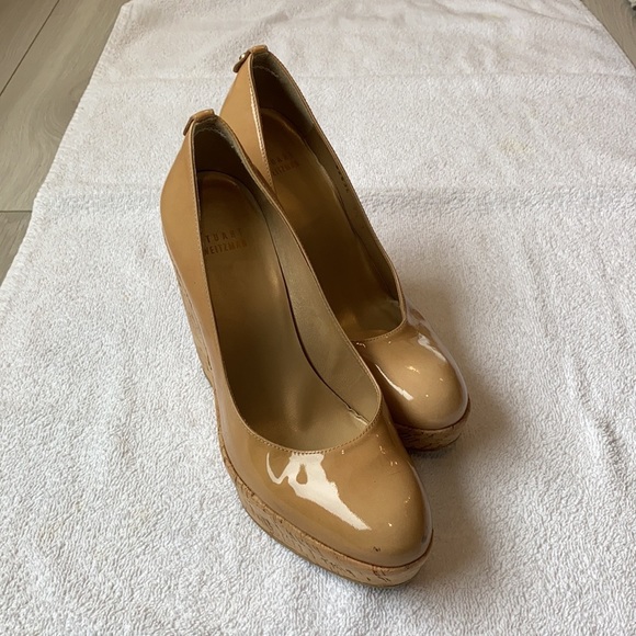 Stuart Weitzman nude wedges - Picture 5 of 5